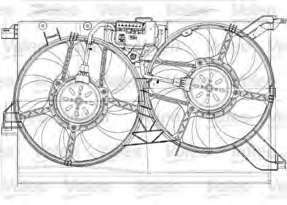 696023 Ventilator, radiator VALEO 