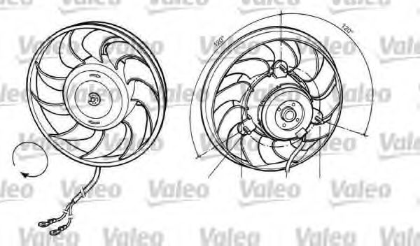 696036 Ventilator, radiator VALEO 