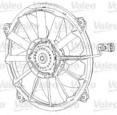 696091 Ventilator, radiator VALEO 