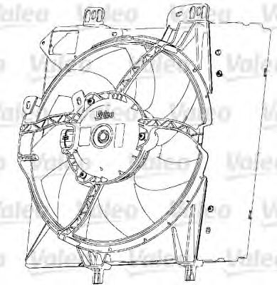 696238 Ventilator, radiator VALEO 