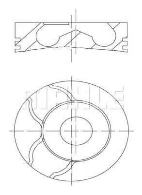 001 01 11 Piston MAHLE ORIGINAL 