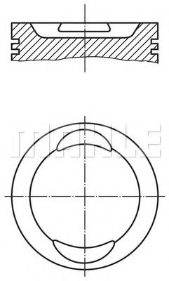 009 41 01 Piston MAHLE ORIGINAL 