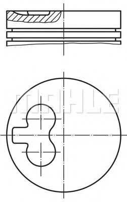 029 55 21 Piston MAHLE ORIGINAL 