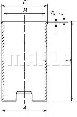 029 WV 13 Camasa cilindru MAHLE ORIGINAL 