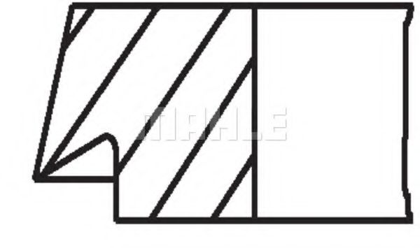 Set segmenti piston 3