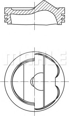 038 51 01 Piston MAHLE ORIGINAL 