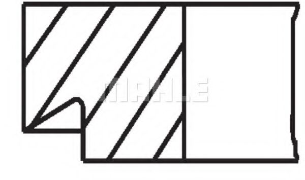 039 02 G0 Set segmenti piston MAHLE ORIGINAL 