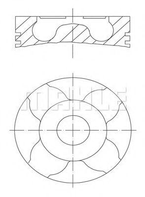 040 06 03 Piston MAHLE ORIGINAL 