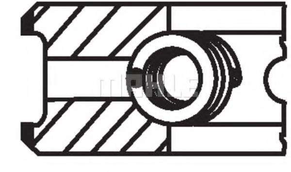 040 06 N3 Set segmenti piston MAHLE ORIGINAL 