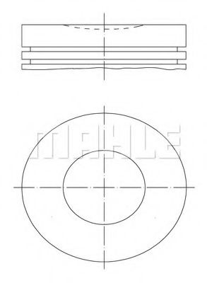 040 16 04 Piston MAHLE ORIGINAL 