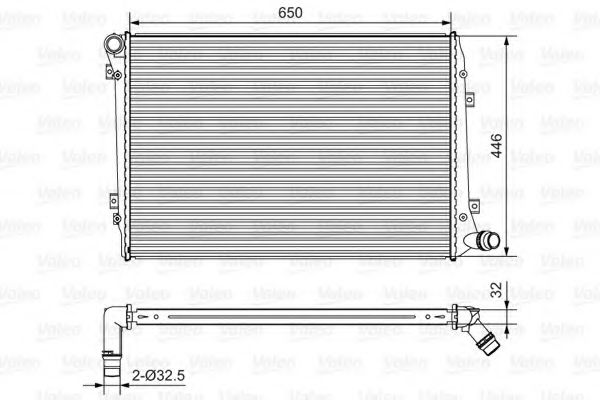 701534 Radiator, racire motor VALEO 