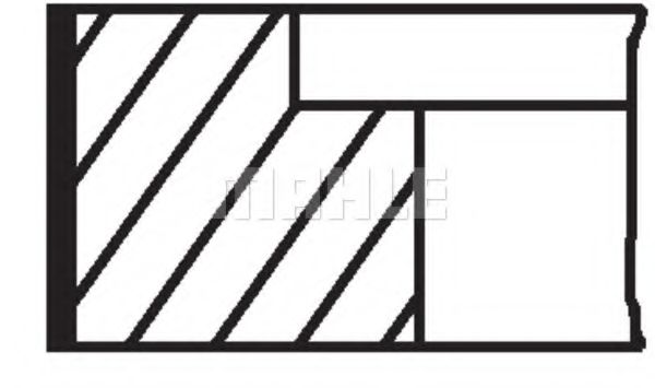 Set segmenti piston 3
