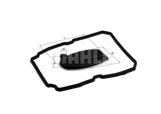 HX 81D Filtru hidraulic, cutie de viteze automata MAHLE ORIGINAL 
