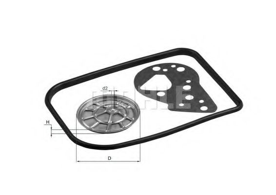 HX 82D Filtru hidraulic, cutie de viteze automata MAHLE ORIGINAL 