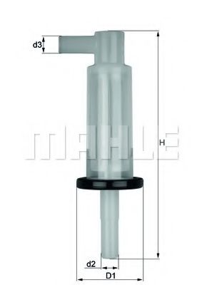 KL 33 OF filtru combustibil MAHLE ORIGINAL 