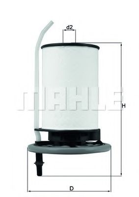 KX 398 filtru combustibil MAHLE ORIGINAL 