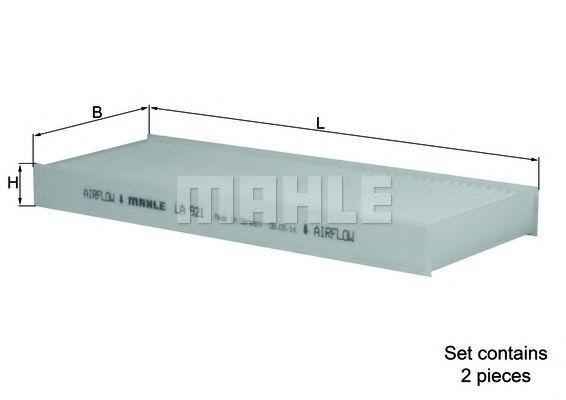 LA 921/S Filtru, aer habitaclu MAHLE ORIGINAL 