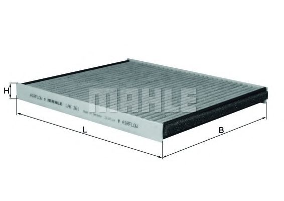 LAK 361 Filtru, aer habitaclu MAHLE ORIGINAL 