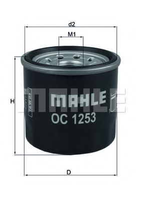OC 1253 Filtru ulei MAHLE ORIGINAL 