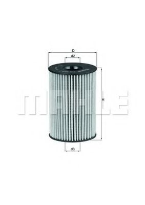 OX 353/7D Filtru ulei MAHLE ORIGINAL 