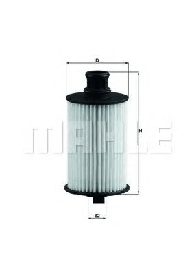OX 774D Filtru ulei MAHLE ORIGINAL 