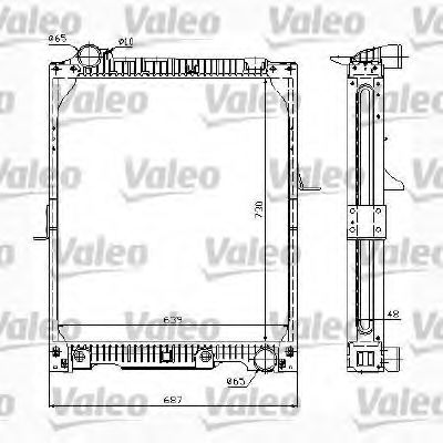 732990 Radiator, racire motor VALEO 