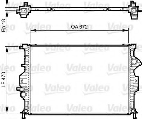 735373 Radiator, racire motor VALEO 