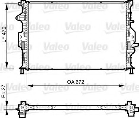 735376 Radiator, racire motor VALEO 