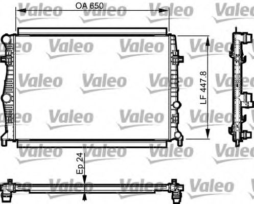 735556 Radiator, racire motor VALEO 