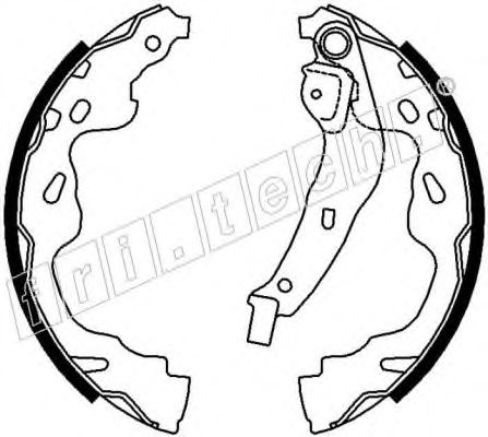 17309 Set saboti frana fri.tech. 