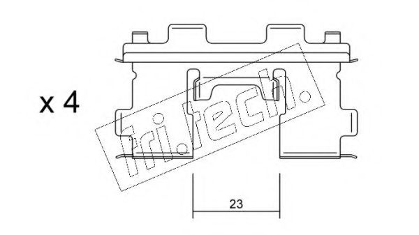 Set accesorii, placute frana