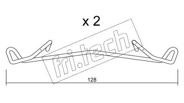 Set accesorii, placute frana