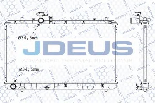 042M27 Radiator, racire motor JDEUS 