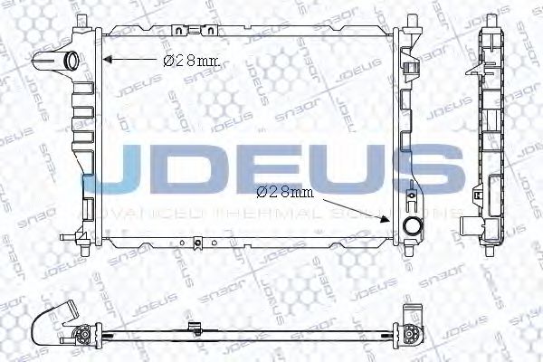 056M11 Radiator, racire motor JDEUS 