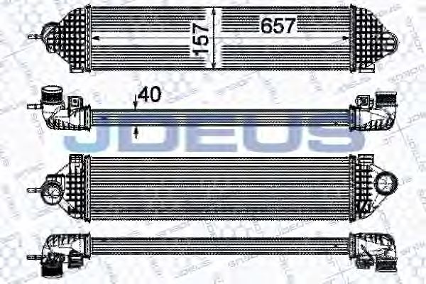 812M38 Intercooler, compresor JDEUS 