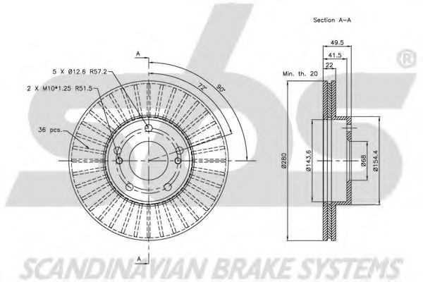 Disc frana 3