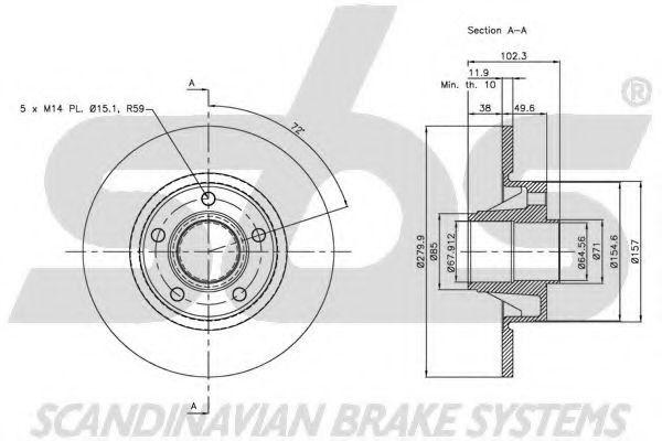 Disc frana 3