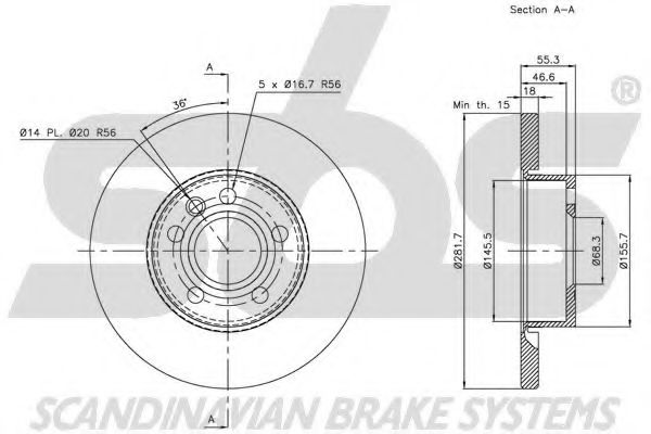 Disc frana 3