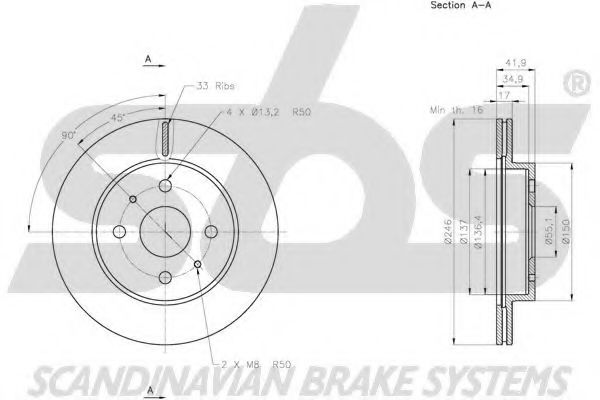 Disc frana 3