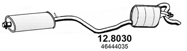 12.8030 Amortizor zgomot mijloc/spate ASSO 