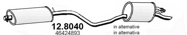 12.8040 Amortizor zgomot mijloc/spate ASSO 