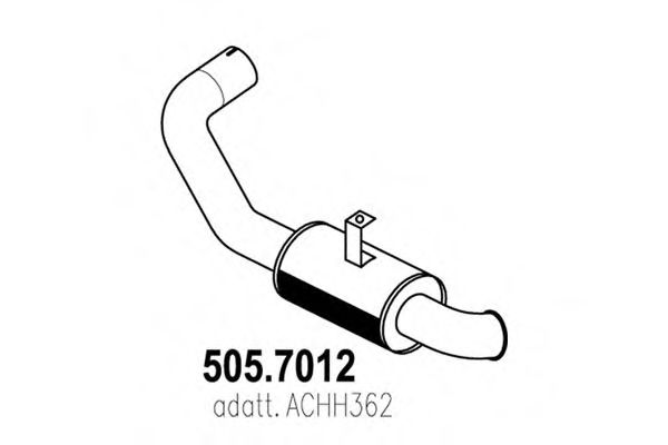 505.7012 Amortizor zgomot mijloc/spate ASSO 