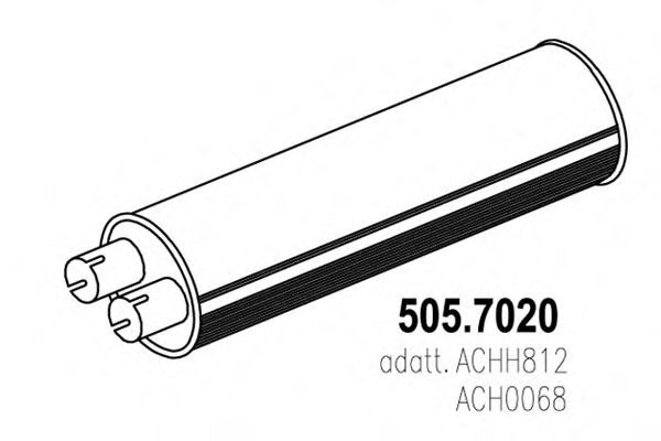 505.7020 Amortizor zgomot mijloc/spate ASSO 