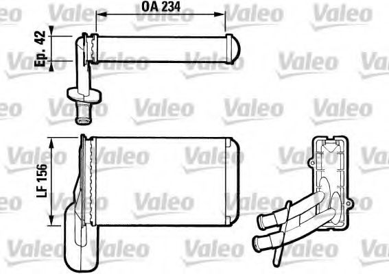 812031 Schimbator caldura, incalzire habitaclu VALEO 