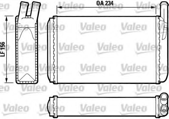 812034 Schimbator caldura, incalzire habitaclu VALEO 