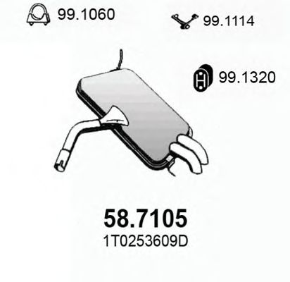 58.7105 Toba esapament finala ASSO 