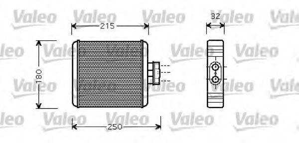 812323 Schimbator caldura, incalzire habitaclu VALEO 
