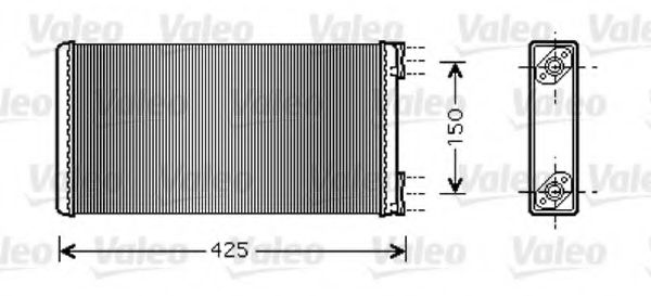 812351 Schimbator caldura, incalzire habitaclu VALEO 