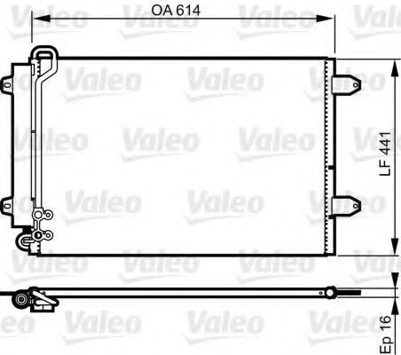 814002 Condensator, climatizare VALEO 