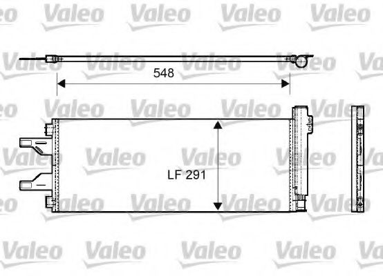 814069 Condensator, climatizare VALEO 
